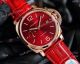 Copy Panerai Luminor Due 42mm Autmatic Watch With A Red Dial Red Leather Strap (2)_th.jpg